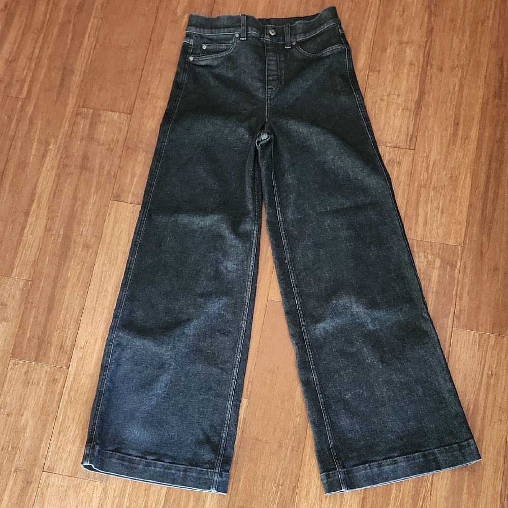 SPANX Dark Gray Wide-Leg Women's Jeans Size M